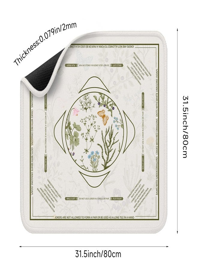 molovsiny Mahjong Mat for Table - Durable Mahjong Table Cover with Unique Design, Premium Mahjong Accessories, Perfect Mahjong Gifts for Women, Game Mat for Mahjong and Board Game Enthusiasts Ethereal Garden - Image 2